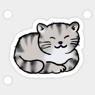 cute tiger cat Sticker